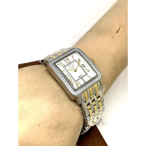 GV2 by Gevril Women's Watch 12304B Swiss Quartz Mother of Pearl Dial 2-Tone - Picture 5 of 13